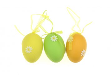Velikonoční vajíčka 3ks, 5cm, zelené, žluté,…
