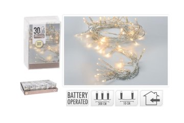 Vánoční LED osvětlení na baterie 30 LED -…