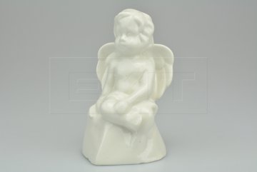 Porcelánový sedící andělíček 