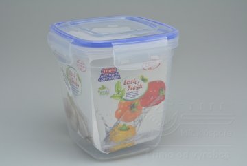 Plastový box na potraviny se silikonovým těsněním (13x12x12cm) - 1075ml 