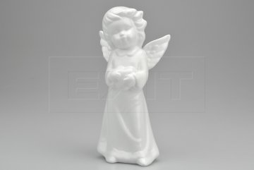 Keramický andělíček se srdíčkem (20x10cm)